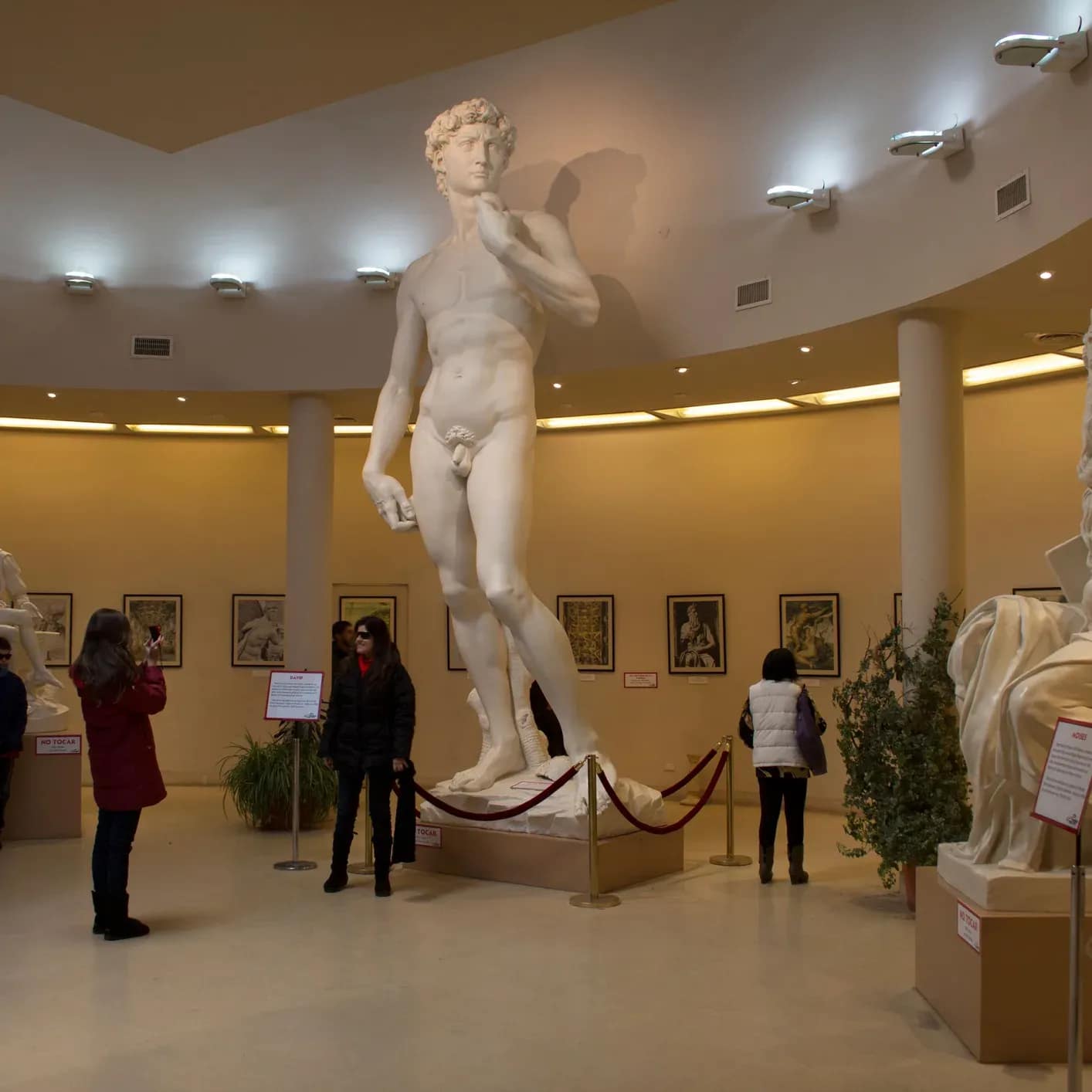 Copia de la escultura de El David en la Galeria de arte de Teleférico Cerro Otto